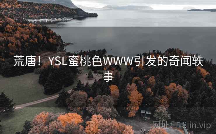 荒唐！YSL蜜桃色WWW引发的奇闻轶事  第2张